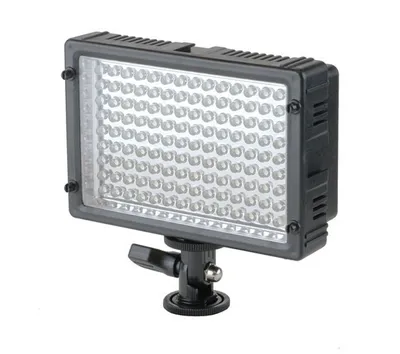 Produktbild von Kraftvolle Videoleuchte 126 LED's, Lichtkamera mit Dimmer & 2 Filtern für alle gängigen Kameras