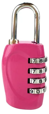 Produktbild von 4-stelliges Gepäckschloss Rosa Zahlenschloss für Koffer und Taschen