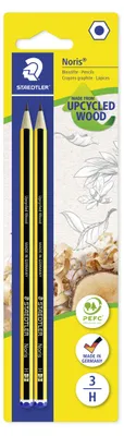 Produktbild von STAEDTLER Noris 120 Bleistift Blisterkarte mit 2 Bleistiften H