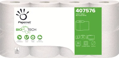 Obrázok produktu pre Papernet Toaletný papier 407576 2lg 250Bl 8x8Rl