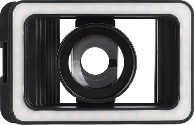 Zdjęcie produktu dla Uniwersalny klips do telefonu z gwintem 17 mm + 37 mm, światło wypełniające LED, mocowanie na zimną stopkę, otwór na śrubę 1/4 cala, adapter obiektywu makro M15