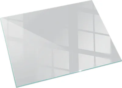 Produktbild von Farbe Grau – Glasbodenplatte für – Kaminofen – Kaminplatte Glas – Schutzglas – Funkenschutzplatte –Glasbodenplatte Feuerfeste – Hitzeschutzplatte – Bodenschutz aus Glas – 60x40 cm