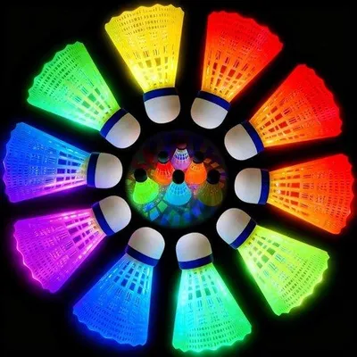 Produktbild von LED-Badmintonbälle 10 Stück für Indoor- und Outdoor-Sportaktivitäten