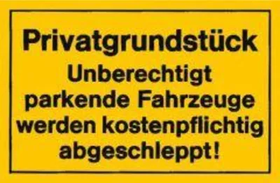 Produktbild von Verbotsschild 400x250mm Privatgrundstück