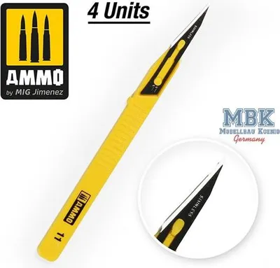 Zdjęcie produktu dla Amunicja do MIG AMIG8688 Mini Blade Straight - 4 szt.