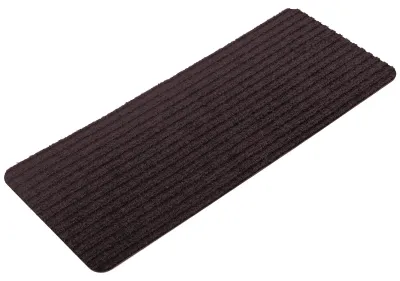 Treppenstufenmatten Set 15-tlg., selbstklebend, 55x22 cm, Braun