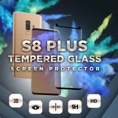 Zdjęcie produktu dla 1-pak Samsung Galaxy S8 Plus Szkło ochronne na ekran - Szkło hartowane 9H - Super jakość 3D