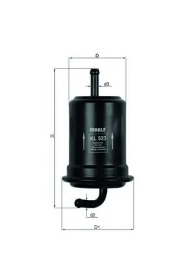 Produktbild von Kraftstofffilter MAHLE KL 523 für SUZUKI Grand Vitara I SUV (FT, HT) Leitungsfilter