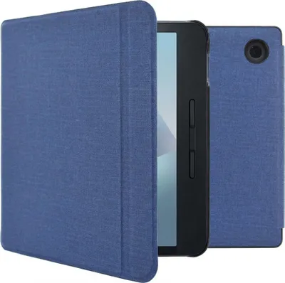 Produktbild von imoshion Canvas Sleepcover Klapphülle mit Stand Kobo Libra H2O - Dunkelblau