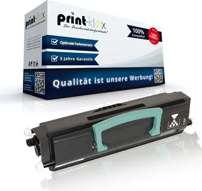 Produktbild von Kompatible Tonerkartusche für Lexmark X 340 340 N 342 342 N X340A21G 0X340A11G Schwarz Black - Office Print Serie