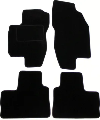 Image de Tapis De Sol Noir Velours Pour Alfa Romeo 156 1998-2006 4pcs, Ajustement précis, Base Antidérapante, Renforcée dans la Zone de la Pédale