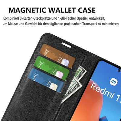 Produktbild von Hülle für Xiaomi Redmi 12 Handyhülle Handy Tasche Klapphülle Flipcase Cover Etui