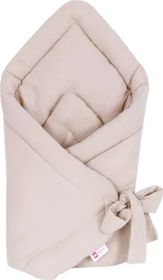 Produktbild von BABYLUX Einschlagdecke Musselin BABYHÖRNCHEN 75 x 75 cm Baby Neugeborene Sand
