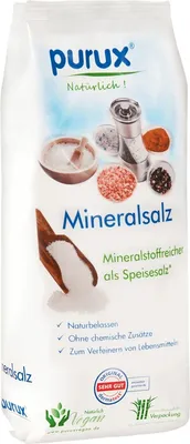 Produktbild von Kala Namak Salz 1kg Mühlensalz schwarz 2-5 mm