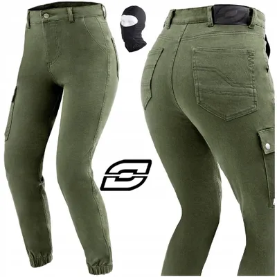 Produktbild von OZONE Jane Motorradjeans Damen mit Polyamid-Schicht und Knieprotektoren | Motorradhose Jeanshose Jogger | 30/30