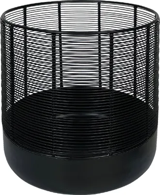 Produktbild von Kaheku Windlicht Ian schwarz 22,5 Ø 24h 1120010913