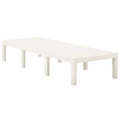 Produktbild von VidaXL 315826, Lounge, Gepolsterter Sitz, Kunststoff, Weiß, 1950 mm, 650 mm