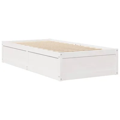 Obrázok produktu pre Posteľ bez matraca biela 100x200 cm borovicový masív