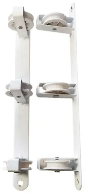 Immagine prodotto di Stendino a muro basic con 3 ruote bianco 37x5x5cm