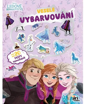 Image de Coloriage amusant avec des autocollants super sur le thème de La Reine des Neiges