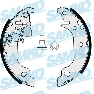 Produktbild von SAMKO Bremsbackensatz Trommelbremse Hinten für FIAT PUNTO (188) 180mm 87920
