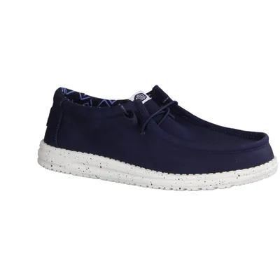 Produktbild von Hey Dude Wally Canvas Herren, Slip On, Sneaker, Textil/Stretch, Navy (Blau) - Herrenschuhe Sneaker / Schnürschuh, Blau