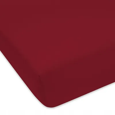Produktbild von Designpremium Spannbettlaken Jersey 50x70 cm Bordeaux Baumwolle