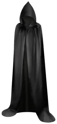 Produktbild von Myir Uni Umhang mit Kapuze, Halloween Umhang für Erwachsene Cosplay Vampir Kostüm Halloween Kostüm (Schwarz, L)