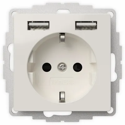 Obrázok produktu pre 2USB inChargePRO USB zásuvka AA 12 W 2,4 A lesklá biela