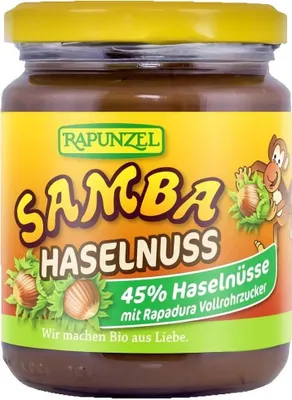 Image de CREME NOISETTE CHOCOLAT SAMBA250 g - RAPUNZEL
