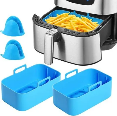 Image de Tapis en silicone bleu pour four à convection, réutilisable, DZ201/DZ401