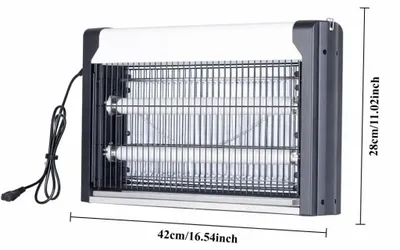 Produktbild von Elektrische Mückenlampe - Insektenvernichter - Mit UV-Röhre - 20 W - 110–240 V - EU-Stecker - Für Innenräume