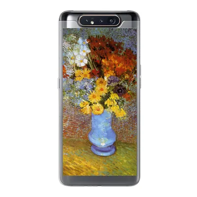 Produktbild von MuchoWow® Handyhülle Schutzhülle Hülle für Samsung Galaxy A80 Vase mit Gänseblümchen und Anemonen - Vincent van Gogh Silikon Softcase Handy Hülle - Schutzdeckel