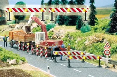 Produktbild von Busch 5905 - 1/87 / H0  Baustellen-Absperrungen - Neu