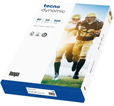 Productafbeelding van TECNO 2100011485 Kopieerpapier, tecno® dynamic, A3, 80 g/m², wit, 500 vel