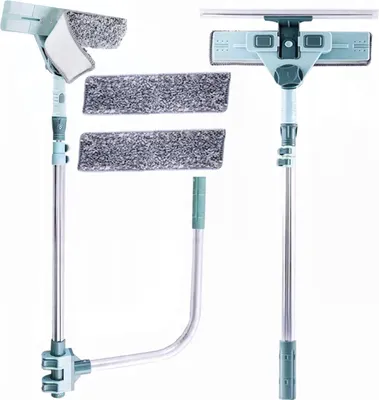 Zdjęcie produktu dla 2w1 Teleskopowa Myjka STRADO Ściągaczka do mycia okien szyb luster 69-145cm