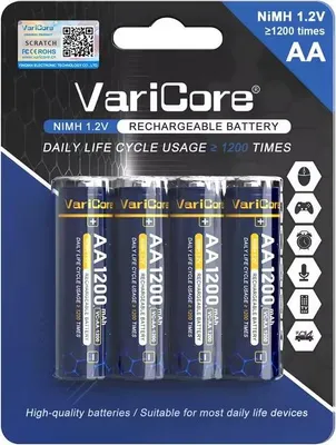 Image de Accu VariCore AA 1.2V 1200mAh Ni-MH pack de 4