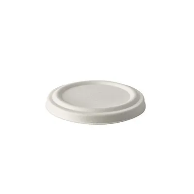 Produktbild von 400 Papstar Deckel für Suppenbecher, Zuckerrohr pure Ø 10 cm weiss 87315
