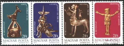 Produktbild von Briefmarken Ungarn 1977 Mi 3209A-3212A Viererstreifen (kompl.Ausg.) postfrisch Kunstschätze
