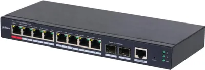 Immagine prodotto di Switch Dahua 10 porte Gigabit PoE - DH-S4210-8GT-110