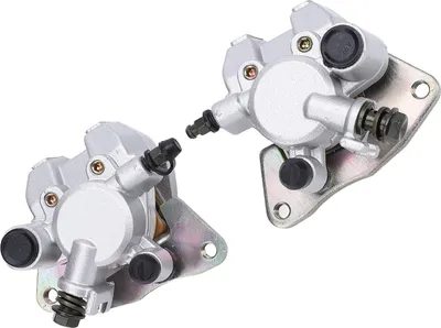 Zdjęcie produktu dla 2 sztuki przedniego zacisku hamulca z okładziną 4WV-2580T-10-00, wzmocniony metalowy zespół zabezpieczający do Grizzly 600 YFM600 YFM660