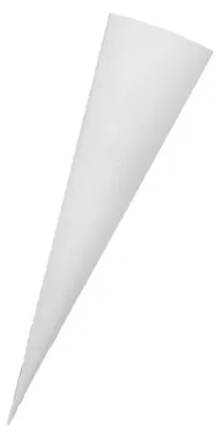 Produktbild von ADINA Schultüten - Rohling weiß, 70cm rund ohne Verschluss