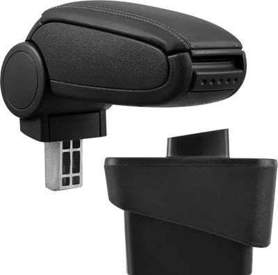 Produktbild von [pro.tec] Mittelarmlehne Passgenau für Audi A1 (8X, ab Bj. 2010) - Armauflage mit Staufach - gepolstert - Kunst-Leder - schwarz