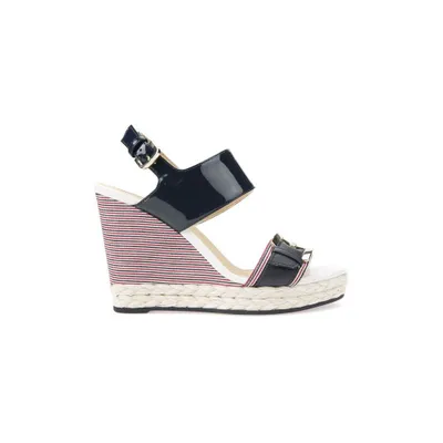 Produktbild von Geox D Janira E Damen marineblaue Ledersandalen 39