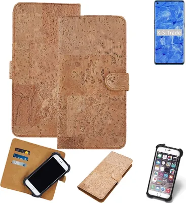 Produktbild von K-S-Trade Hülle kompatibel mit Oppo Reno6 Pro 5G  Kork Handyhülle Cover  Schutzhülle TPU Case Bumper in Hellbraun, (1x)