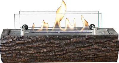 Produktbild von Xaralyn Ethanol Tischkamin - Woody - Holzoptik - 2 KW Heizung - drinnen und draußen - echte Flammen