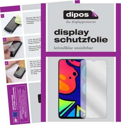 Produktbild von 2x Schutzfolie für Samsung Galaxy F41 klar Displayschutzfolie Folie Display Schutz dipos