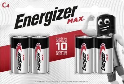 Produktbild von Energizer Alkaline Max Baby C 1,5 V, 4er Pack, LR14