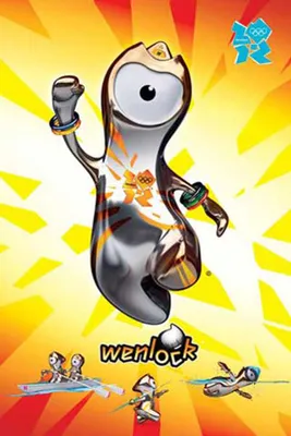 Immagine prodotto di Olimpiadi di Londra 2012 - Wenlock - Stampa poster - Dimensioni 61x91,5 cm