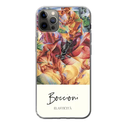 Produktbild von MuchoWow® Handyhülle Schutzhülle Hülle für iPhone 13 Pro Max Kunst - Umberto Boccioni - Elasticità Silikon Softcase Handy Hülle - Mobiltelefon